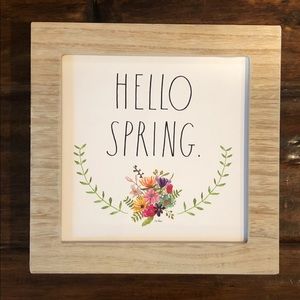 Rae Dunn wooden HELLO SPRING sign